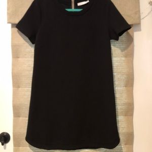 Mini zip up shirt dress